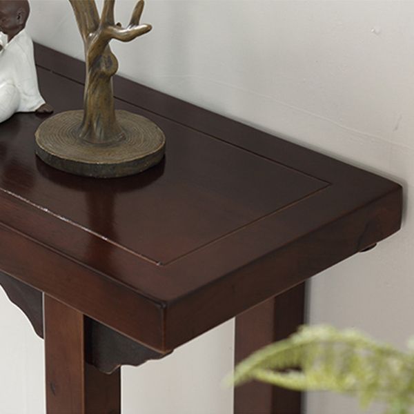 Mid-Century Modern Console Accent Table Antique Finish Rectangle Console Sofa Table Clearhalo 'Console Tables' 'console_tables' 'Entry & Mudroom Furniture' 'furn' 'furn_console_tables' 'Furniture' 1200x1200_bd74ce7a-1bee-4e58-9127-5f1096411279