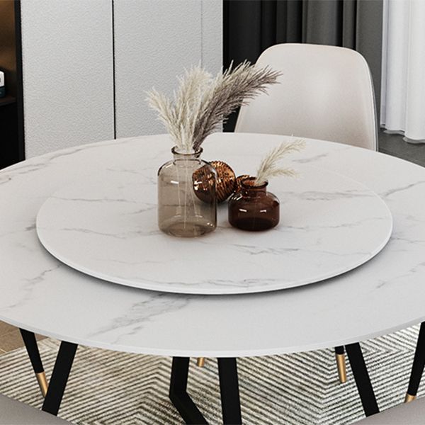 Sintered Stone Dining Table Round Modern Dining Table with Black Frame Clearhalo ' dining_table' 'Dining Tables & Seating' 'Dining Tables' 'furn' 'furn_dining_table' 'Furniture' 'furniture_dining_table' 'Kitchen & Dining Furniture' 'kitchen&dining_furn' 'kitchen' 'kitchen_dining_table' 1200x1200_bd74f2d6-38c3-4e26-a11b-c5ddac1c7623