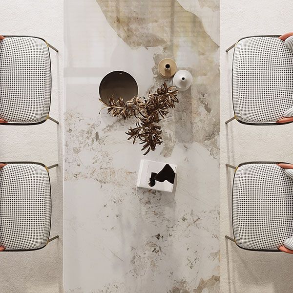 Ensemble de table à manger en pierre péout