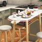 Dining Room Stone Top Counter Table Metal 4 Legs Glam Style Bar Table, Only Table Clearhalo 'Bar Furniture' 'Bar Tables' 'bar_tables' 'furn' 'furn_bar_tables' 'Furniture' 'furniture_bar_tables' 'Kitchen & Dining Furniture' 1200x1200_bd759950-8d98-4320-b075-bac756156795