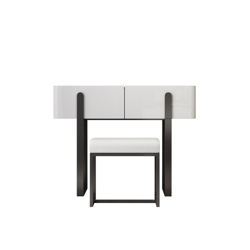 Consejo contemporáneo de tocador de piedra Tope Tope Tope con taburetes con taburetes