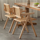 Modern 1/4/5 Pieces Dining Set Pine Wood Rectangle Dining Table for Dining Room