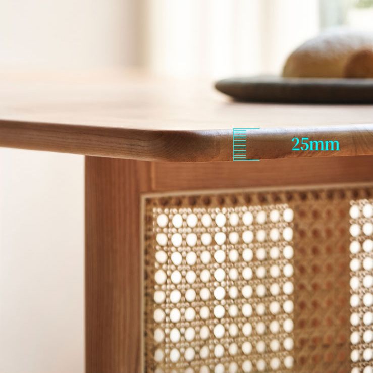 Rectangle Brown Dining Table Solid Wood Dining Table with Double Pedestal Base Clearhalo ' dining_table' 'Dining Tables & Seating' 'Dining Tables' 'furn' 'furn_dining_table' 'Furniture' 'furniture_dining_table' 'Kitchen & Dining Furniture' 'kitchen&dining_furn' 'kitchen' 'kitchen_dining_table' 1200x1200_bd784225-4565-44f5-8379-3f8603a0f772
