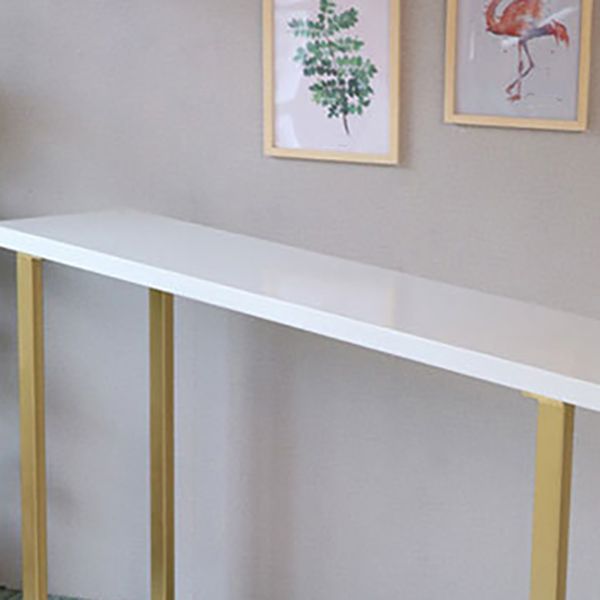 Wood Top Bar Dining Table Traditional Luxury Rectangle Bar Table with Sled Base Clearhalo 'Bar Furniture' 'Bar Tables' 'bar_tables' 'furn' 'furn_bar_tables' 'Furniture' 'furniture_bar_tables' 'Kitchen & Dining Furniture' 1200x1200_bd79601f-c582-4794-a114-19b7ae1c6bd9