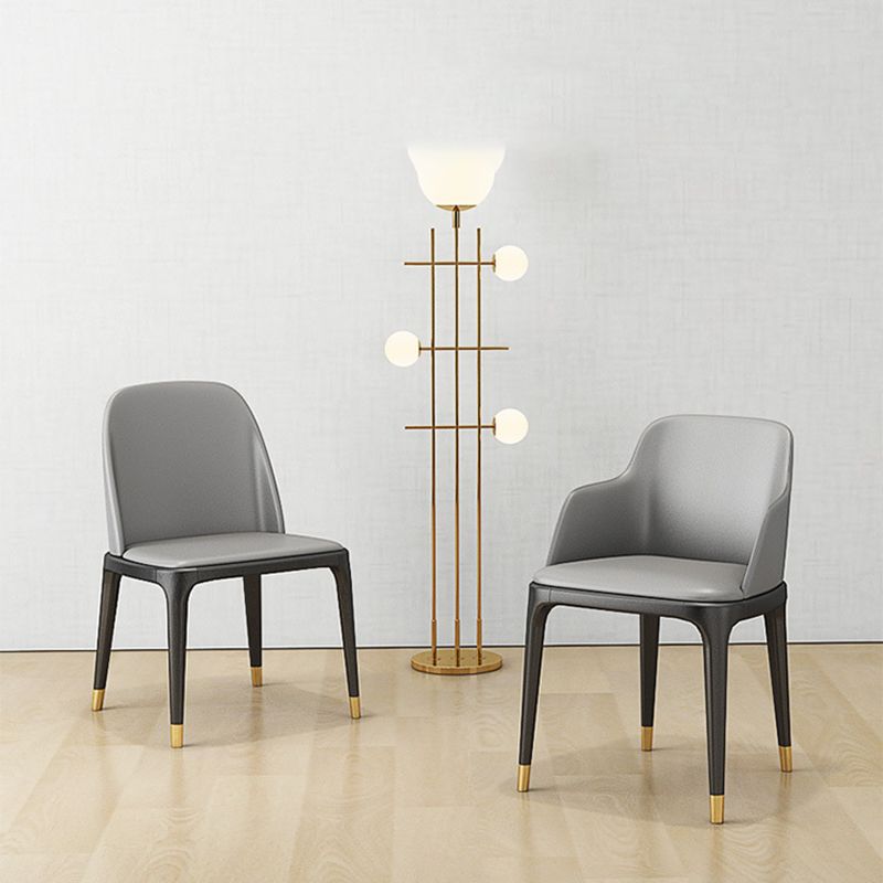 Industrial Dining Accent Chair Upholstered Indoor Chair in Gray Clearhalo 'Dining Chairs' 'Dining Tables & Seating' 'dining_chair' 'furn' 'furn_dining_chair' 'Furniture' 'Kitchen & Dining Furniture' 1200x1200_bd79db4a-3301-4dca-9b60-292e704efa8b