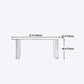 White Stone Dining Table Contemporary Dining Table with Sled Base Clearhalo 'Dining Tables & Seating' 'Dining Tables' 'dining_table' 'furn' 'furn_dining_table' 'Furniture' 'furniture_dining_table' 'Kitchen & Dining Furniture' 'kitchen' 'kitchen_dining_table' 1200x1200_bd7a5322-0afd-4c4f-bcc4-ecf43201f0d2