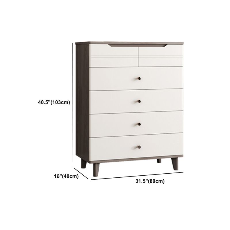 Rectangle Accent Chest with Soft Close Drawers Scratch Resistant Chest