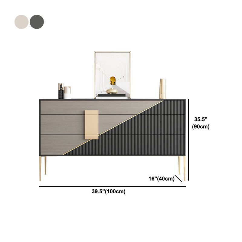 Polished Finish Faux Wood Sideboard Glam Indoor Dining Buffet with Drawers Clearhalo 'buffet_sideboard' 'Buffets & Sideboards' 'furn' 'furn_buffet_sideboard' 'Furniture' 'Kitchen & Dining Furniture' 1200x1200_bd7e2ad9-c359-43ac-9fbc-82eb5f185fb5