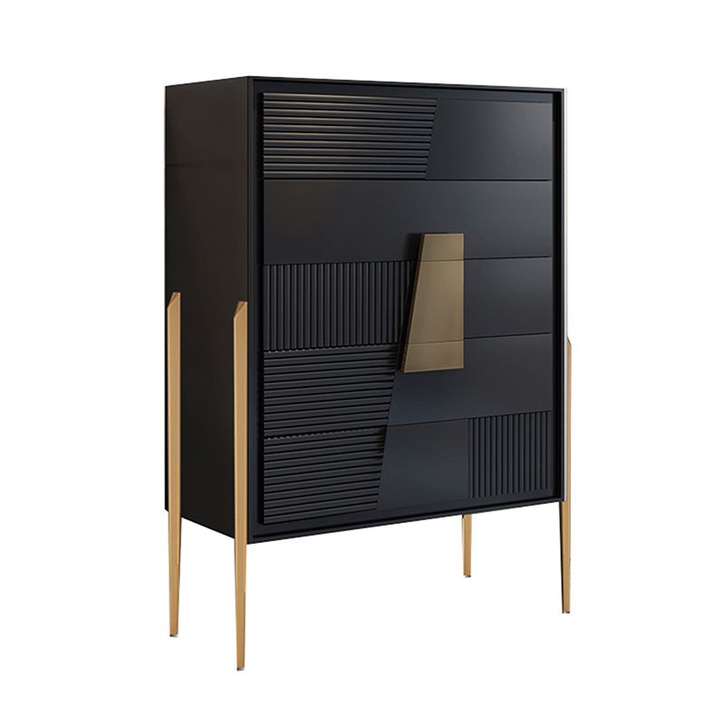 Modern Wood Buffet Sideboard 5-Drawer Dining Room Buffet Server 31.5"L x 15.7"W x 47"H Clearhalo 'buffet_sideboard' 'Buffets & Sideboards' 'furn' 'furn_buffet_sideboard' 'Furniture' 'Kitchen & Dining Furniture' 1200x1200_bd7f147f-eac1-48be-a320-290178d178af