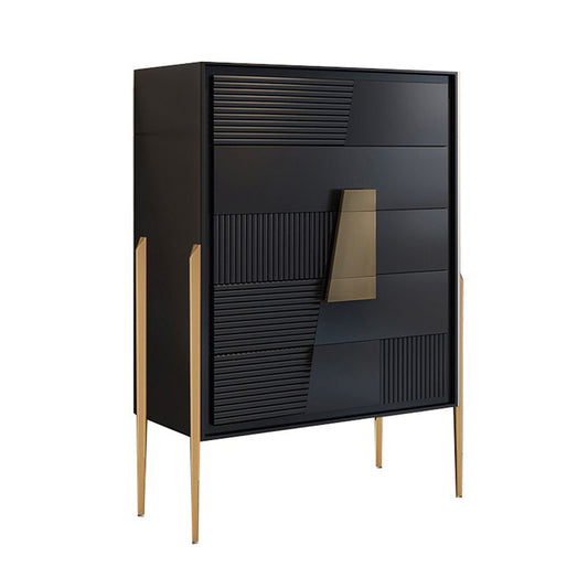 Modern Wood Buffet Sideboard 5-Drawer Dining Room Buffet Server 31.5"L x 15.7"W x 47"H Clearhalo 'buffet_sideboard' 'Buffets & Sideboards' 'furn' 'furn_buffet_sideboard' 'Furniture' 'Kitchen & Dining Furniture' 1200x1200_bd7f147f-eac1-48be-a320-290178d178af