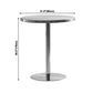 Industrial Dining Room Table Stainless Steel Table with Pedestal Table for Home Kitchen Dinner Clearhalo ' dining_table' 'Dining Tables & Seating' 'Dining Tables' 'furn' 'furn_dining_table' 'Furniture' 'furniture_dining_table' 'Kitchen & Dining Furniture' 'kitchen&dining_furn' 'kitchen' 'kitchen_dining_table' 1200x1200_bd7fa3ef-e7f6-47eb-bff6-2e653c34b631