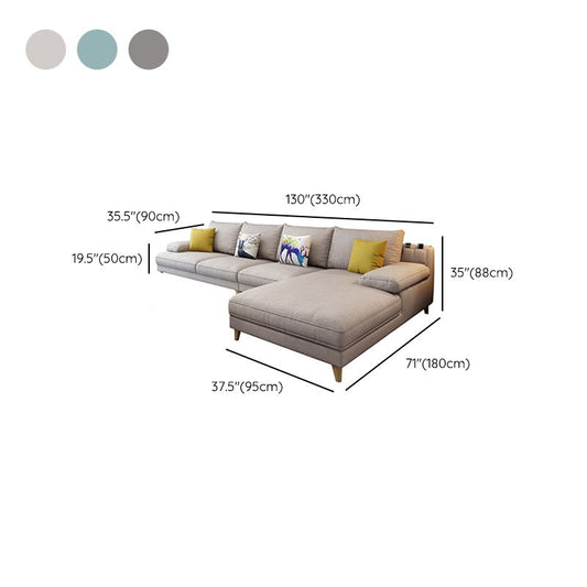 Braccio superiore cuscino sezionale con in pelle sintonizzata resistente alle macchie.