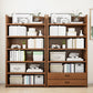 Contemporary Closed Back Bookcase Standard Engineered Wood Bookshelf
