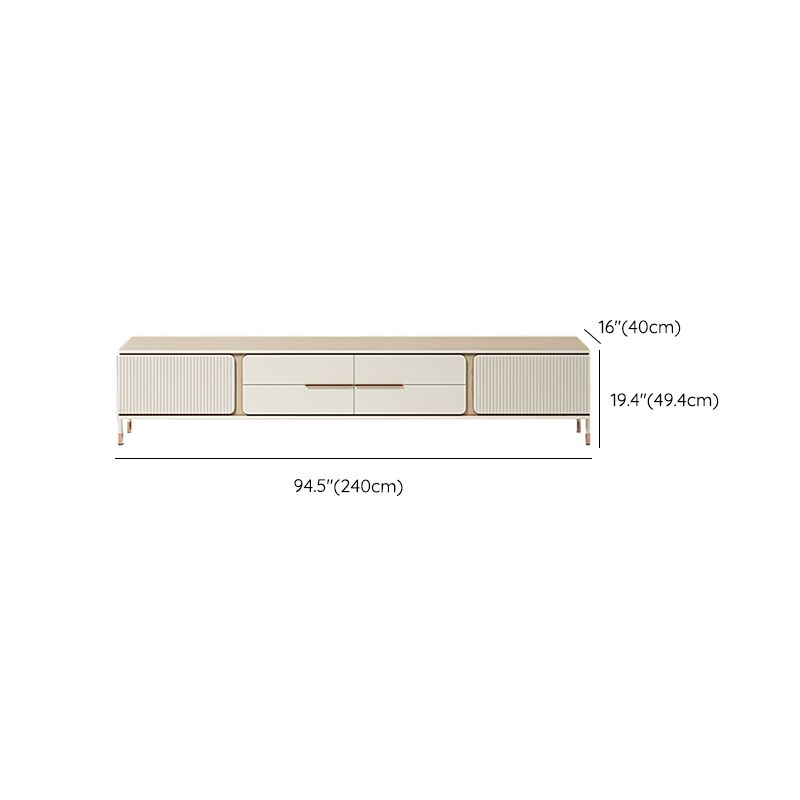 Glam TV Media Console Wooden TV Stand Console with 4 Drawers Clearhalo 'furn' 'furn_tv_stands_entertainment_centers' 'Furniture' 'Living Room Furniture' 'TV Stands & Entertainment Centers' 'TV Stands & Media Storage Furniture' 'tv_stands_entertainment_centers' 1200x1200_bd822ea3-bc77-440e-8f17-e0aac2a5b365