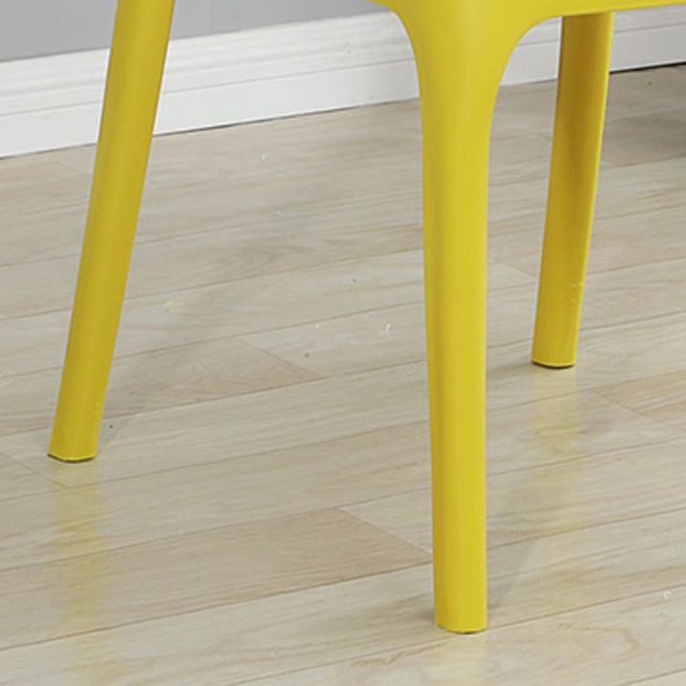Modern Style Plastic Dining Chair Dining Stackable Armless Side Chair for Kitchen (Set of 4) Clearhalo ' kitchen&dining_furn' 'Dining Chairs' 'Dining Tables & Seating' 'dining_chair' 'furn' 'furn_dining_chair' 'Furniture' 'furniture_dining_chair' 'Kitchen & Dining Furniture' 'kitchen' 1200x1200_bd829a6f-90c3-466c-90a9-63d446bb016f