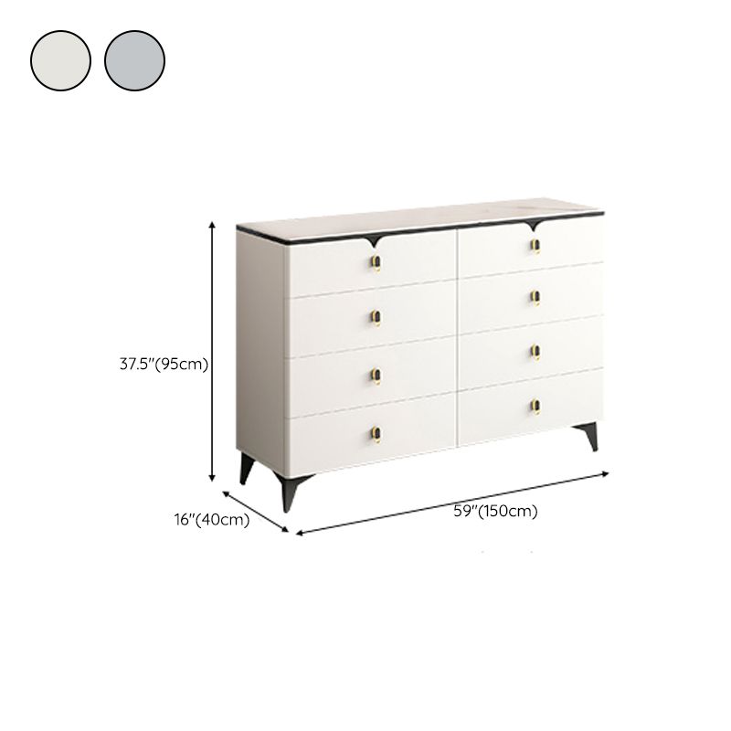 Stone Glam Aufbewahrungstruhe Schlafzimmer 16" breite Kommode mit Schubladen