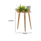 Dia 15.75" Wood Round End Table Natural Nordic 3 Legs Side Table