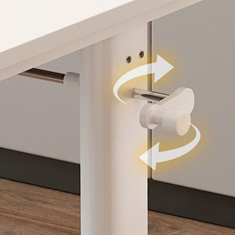 Bureau d'écriture de dortoir moderne Base de bureau en forme de t-forme en T bureau blanc