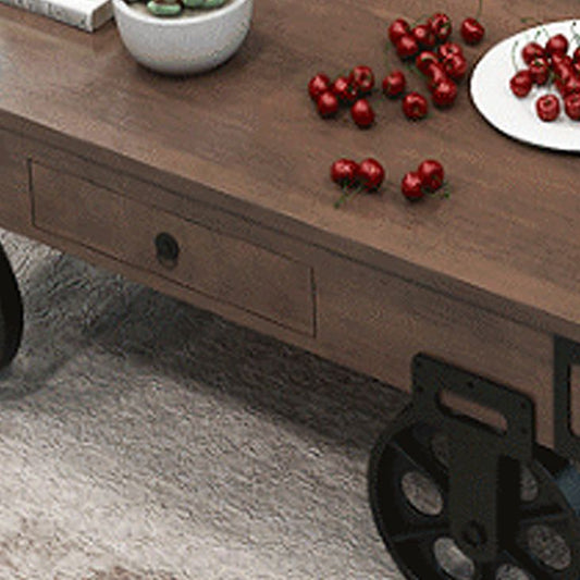 Tavolino moderno tavolino in legno astratto tavolo da cocktail a forma rettangolare