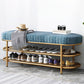 Glam 14.5" W Seating Bench Cushioned Shoe Storage Entryway and Bedroom Bench Clearhalo 'Benches' 'Chairs & Seating' 'furn' 'furn_benches' 'Furniture' 'Living Room Furniture' 1200x1200_bd86061c-a6a5-4504-89a3-011bbf727183