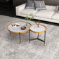 Modern Slate Tray Top 3 Legs Coffee Table White/Black Round Table Clearhalo 'Coffee & Accent Tables' 'Coffee Tables' 'coffee_tables' 'furn' 'furn_coffee_tables' 'Furniture' 'Living Room Furniture' 1200x1200_bd868318-7a48-47e0-abb5-e0f1570ed407