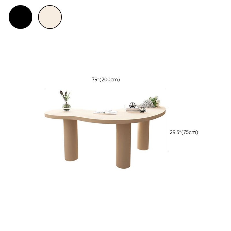 Contemporary Free Form Office Desk Pine Writing Desk for Home Clearhalo 'furn' 'furn_office_desk' 'Furniture' 'Office Desks' 'Office Furniture' 'office_desk' 1200x1200_bd8762ac-b07b-4179-b08e-f2762683baa8