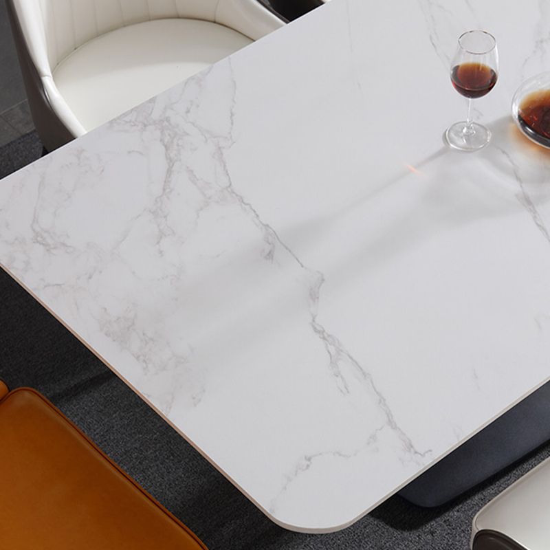 Modern 1/4/5/7 Pieces Dining Set White Rectangle Sintered Stone Dining Table Set Clearhalo 'Dining Room Sets' 'Dining Tables & Seating' 'dining_room_set' 'furn' 'furn_dining_room_set' 'Furniture' 'furniture_dining_room_set' 'Kitchen & Dining Furniture' 'kitchen&dining_furn' 'kitchen' 1200x1200_bd879ee7-3a3d-4e53-9a18-a3e10f1b3c42