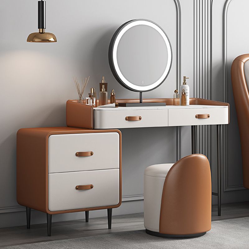 Tavolo da toeletta in legno in legno in legno massiccio in legno in legno massiccio in pietra con cassetti