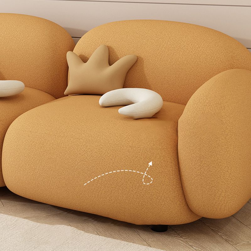 現代的な27.56 "Hフェイクレザースクエアアームソファリビングルーム