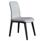 Minimalist Design PU Leather Dining Chairs Solid Back Chair with Wooden Legs Clearhalo 'Dining Chairs' 'Dining Tables & Seating' 'dining_chair' 'furn' 'furn_dining_chair' 'Furniture' 'furniture_dining_chair' 'Kitchen & Dining Furniture' 1200x1200_bd89b8be-c5ad-49f0-bd0f-2f8c7897b0c4