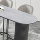 Nordic Rectangle Bar Counter Table Sintered Stone Dining Table for Kitchen with Metal Legs Clearhalo 'Bar Furniture' 'Bar Tables' 'bar_tables' 'Furniture' 'furniture_bar_tables' 'Kitchen & Dining Furniture' 1200x1200_bd8b0e9b-aceb-4087-b86a-9d1fb5799431
