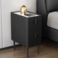 Stone Top Night Tisch moderne 22 Zoll H 2-Drawer Imitation Holz Nachttisch mit Beinen