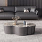 Table basse géométrique en ardoise Table de cocktail basse abstraite moderne