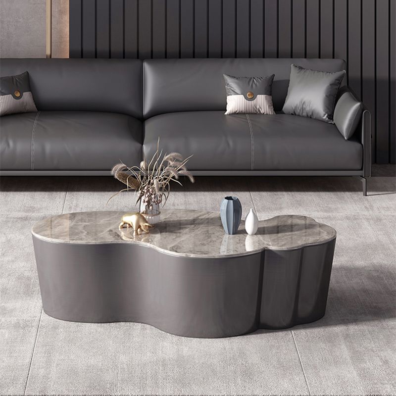 Table basse géométrique en ardoise Table de cocktail basse abstraite moderne