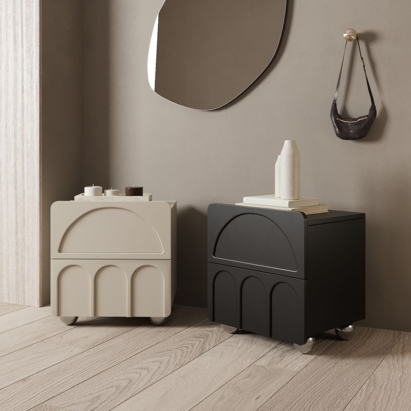 2 laden accenttafel nachtkastje antiek afwerking bed nachtkastje