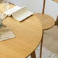 Round 4-foot Dining Table Oak Solid Wood Furniture for Dining Room Home Clearhalo ' dining_table' 'Dining Tables & Seating' 'Dining Tables' 'furn' 'furn_dining_table' 'Furniture' 'furniture_dining_table' 'Kitchen & Dining Furniture' 'kitchen&dining_furn' 'kitchen' 'kitchen_dining_table' 1200x1200_bd8e0f5d-a35a-495e-9cfe-33b23658d08f
