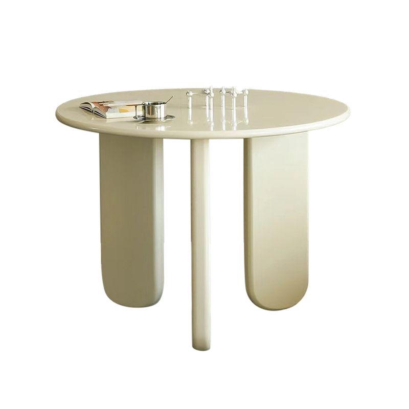 Nordic Round Wood Dining Table White Wooden Legs for Dining Room Clearhalo 'Dining Tables & Seating' 'Dining Tables' 'dining_table' 'furn' 'furn_dining_table' 'Furniture' 'Kitchen & Dining Furniture' 1200x1200_bd916f5e-8653-4433-9af7-076ee0c1d818