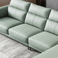 Industrial Sectional Sofa Green Pillow Top Arm Sofa for Living Room