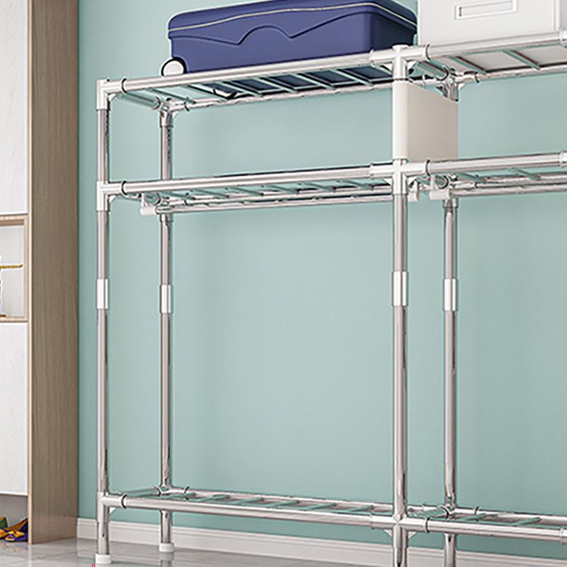 Armadio per armadio in acciaio con gambe moderne armadio per il guardaroba per casa