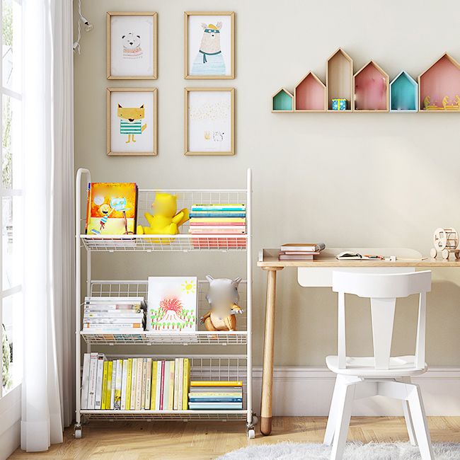 Modern Style Steel Bookshelf Open Back Etagere Bookcase for Home Clearhalo 'Bookcases' 'furn' 'furn_bookcases' 'Furniture' 'Office Furniture' 1200x1200_bd92d124-aad4-4b7b-a5cc-557a5b06fc4b