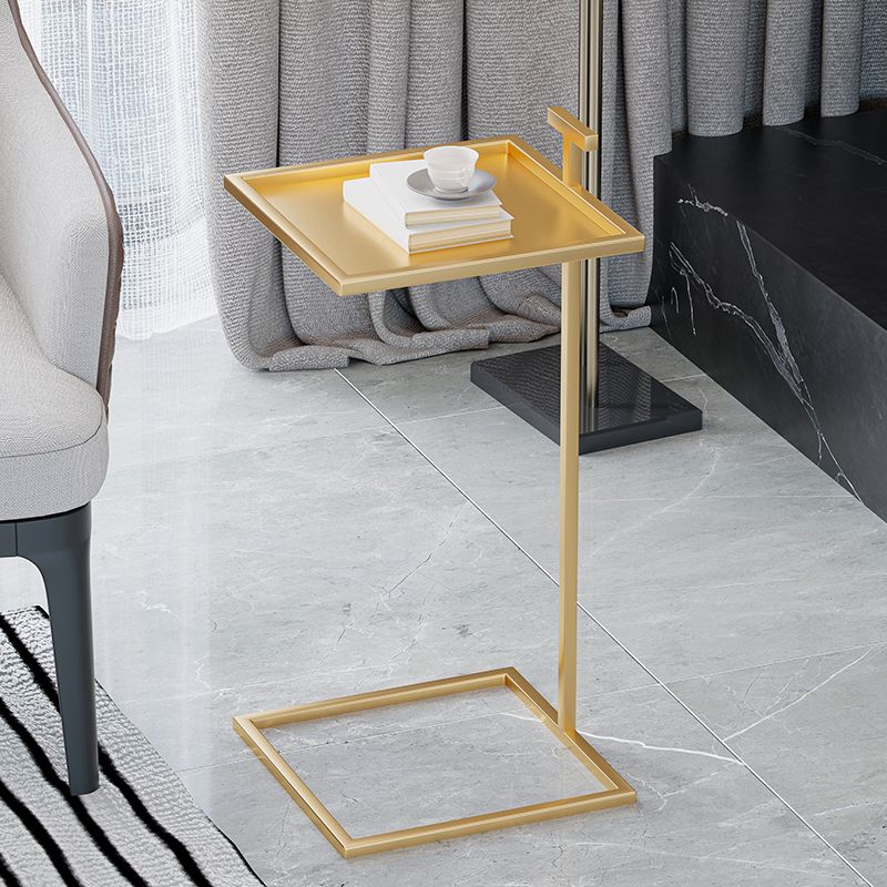 Tavolino superiore del vassoio quadrato moderno di metà secolo 23.23 "tavolo da fine cista alto cista