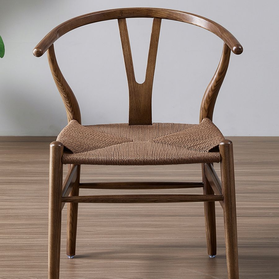 Traditional Style Ash Wood Chair Fork Bone Back Side Dining Room Chair Clearhalo ' kitchen&dining_furn' 'Dining Chairs' 'Dining Tables & Seating' 'dining_chair' 'furn' 'furn_dining_chair' 'Furniture' 'furniture_dining_chair' 'Kitchen & Dining Furniture' 'kitchen' 1200x1200_bd941755-c9ee-4992-a35b-b903d672b214