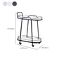 Contemporary Style Oval Prep Table Rolling Metal Prep Table for Kitchen Clearhalo 'furn' 'furn_kitchen_islands_carts' 'Furniture' 'Kitchen & Dining Furniture' 'Kitchen Islands & Carts' 'kitchen_islands_carts' 1200x1200_bd945f41-8a00-45d0-ba2c-3a233395a706