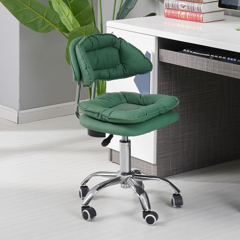 Leather Swivel Adjustable Height Bar Stool Matte Finish Home Low Back Stool Clearhalo 'Bar Furniture' 'Bar Stools' 'bar_stools' 'furn' 'furn_bar_stools' 'furniture_bar_stools' 'Kitchen & Dining Furniture' 'kitchen&dining_furn' 'kitchen' 'kitchen_furn' Furniture' 1200x1200_bd94d530-ee40-4774-adac-dec4d17202e1