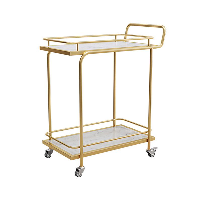 Modern Open Storage Prep Table Rectangular Rolling Kitchen Trolley Clearhalo 'furn' 'furn_kitchen_islands_carts' 'Furniture' 'Kitchen & Dining Furniture' 'Kitchen Islands & Carts' 'kitchen_islands_carts' 1200x1200_bd964d42-46e0-4bab-9ac9-d4a0e4737f68
