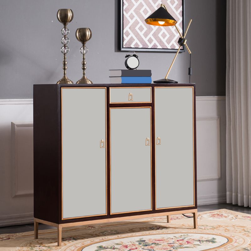 Tavolo da buffet moderno Scheda laterale in legno massiccio con armadi e cassetti