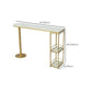 Modern Free Form Bar Dining Table Metal and Stone Bar Table for Living Room Clearhalo 'Bar Furniture' 'Bar Tables' 'bar_tables' 'furn' 'furn_bar_tables' 'Furniture' 'Kitchen & Dining Furniture' 1200x1200_bd96fb76-da90-4af3-b88b-19599eaf65ad