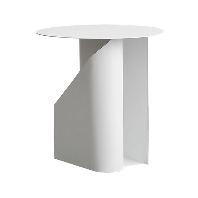 Comodino di ferro contemporaneo tavolo da notte aperto con 1 scaffale, alto 18,5 "