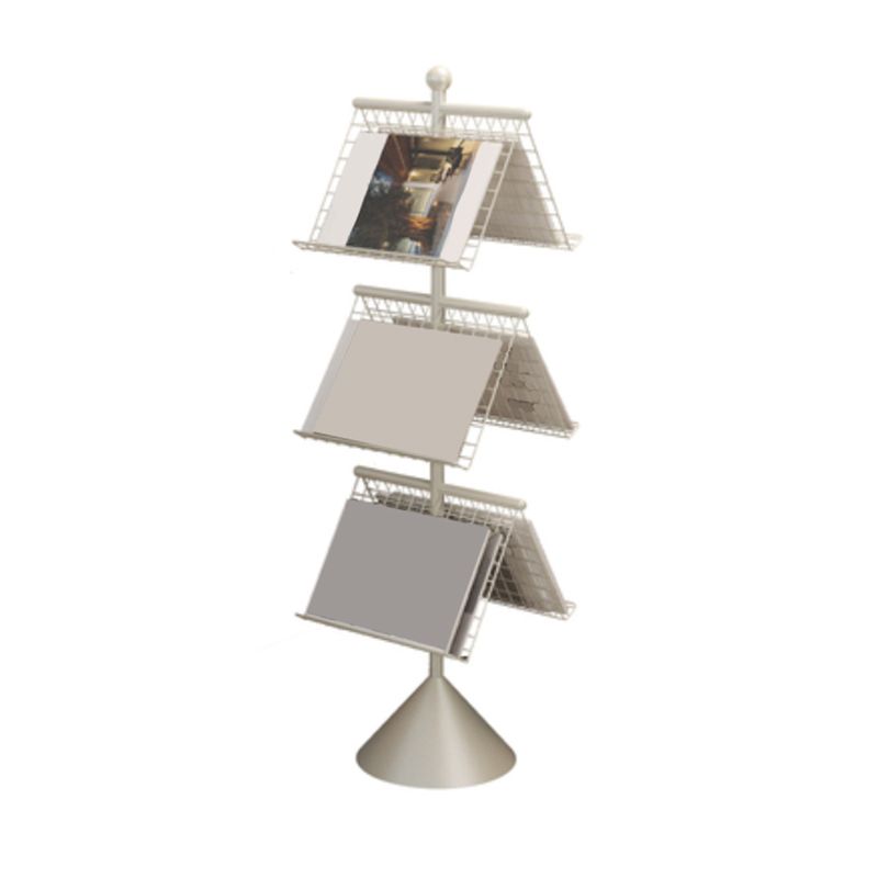 Bibliothèque d'étagère en métal glam