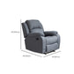 Contemporary Home Theater Recliner Metal Solid Color Arm Reclining Swiveling Clearhalo 'Chairs & Seating' 'furn' 'furn_recliners' 'Furniture' 'Living Room Furniture' 'Recliners' 1200x1200_bd99f576-055b-47ad-91ff-e361bad93d0b